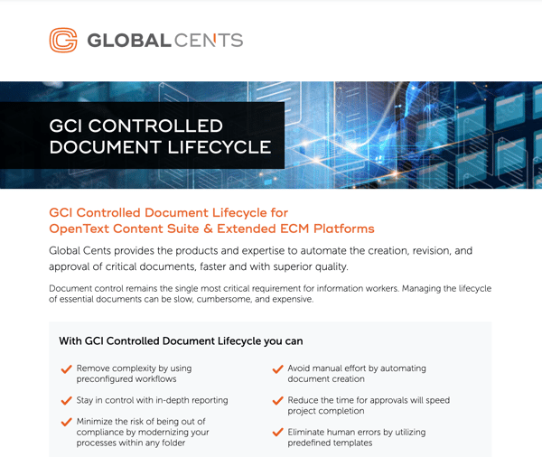 GCI Controlled Document Lifecycle