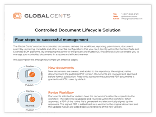 Controlled Document Lifecycle Solution